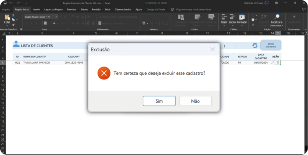 Planilha cadastro de cliente - Image 3