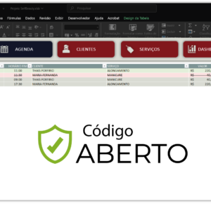 Planilha controle de Agendamentos
